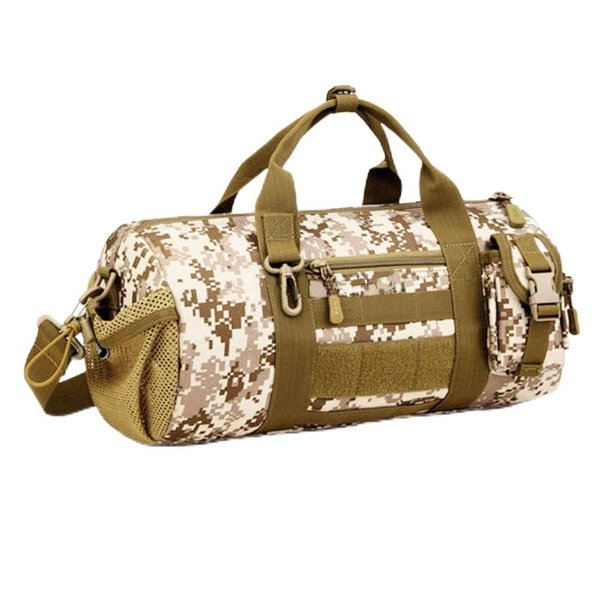 Tac Threads Digital Desert Small Canvas Tactical Duffle Bag for Men and Women