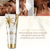 Onyx La Playa Tan & Glow Body Shimmer - Tan Extender & Illuminating Moisturizer - Anti-Streak After Tanning Lotion & Body Highlighter with Anti-Cellulite & Moisturizing Effect, Paraben Free