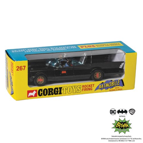 Corgi 1966 with Figures Bat (1966-1968) Classic TV Series (#267 Reissue) Diecast Model Car RT26701