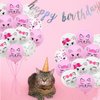 42 Pieces Cat Latex Balloons,12 Inches Cute Cat Balloons for Kids Birthday Party Cat Kitty Theme Birthday Party Decorations Supplies for Cat Birthday