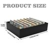 Money Organizer for Cash, 8 Compartment Black Acrylic Money Holder, Cash Tray, Cash Box, Cash Organizer for Bills