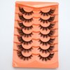 BLUPLE Cat Eye Lashes Natural Volume Lashes Eye Fluffy False Eyelashes Wispy Mink Lashes that Look Like Extensions Fox Eye Lashes 7 Pairs