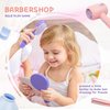 Toy Choi's Kids Hair Salon Toys - Kids Barber Set Pretend Play Makeup Hair Salon Set for Girls with Realistic Blow Dryer, Comb, Carrying Case. Birthday Gifts Hair Salon Toys for Girls 3 4 5 6 Year Old