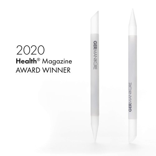 GERMANIKURE Glass Cuticle Stick - Ethically Made in Czech Republic - Cuticle Pusher & Remover, Callous & Dry Skin Fingertip File, Nail Shaper