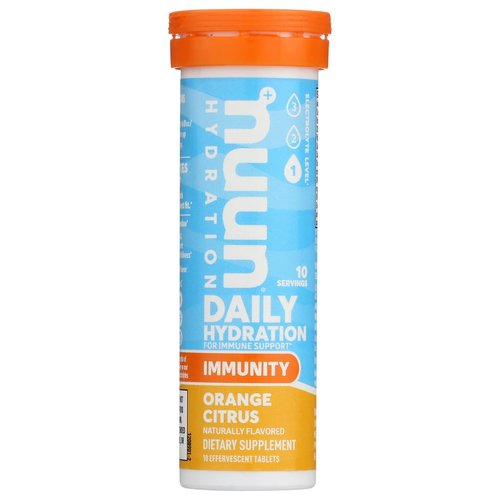 Nuun Immunity Orange Citrus Electrolyte Drink Tablets, 10 Tablets (Pack of 8)
