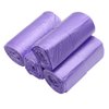 Kitchen Garbage Bags and Purple Trash Bag, 100 Counts 4 Gallon 45x60Cm Kitchen Small Trash Bags with Handles for Bathroom, Contractor Bags (100pcs Purple 45x60CM)