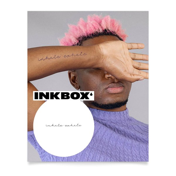 Inkbox Temporary Tattoos, Semi-Permanent Tattoo, One Premium Easy Long Lasting, Water-Resistant Temp Tattoo with For Now Ink - Lasts 1-2 Weeks, Respira, 5 x 2 in