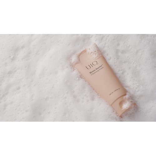 UIQ Biome Barrier Cleansing Foam 4.05 fl.oz | Korean skincare - pH balancing foam cleanser with hypoallergenic formula - Gel cream type moisturizing facial cleanser for sensitive skin