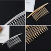 Alloy Side Hair Combs, Hair Side Comb Clips,Side Combs for Women, Wedding Hair Clips, Hair Accessories(2PCS-5-Alloy)