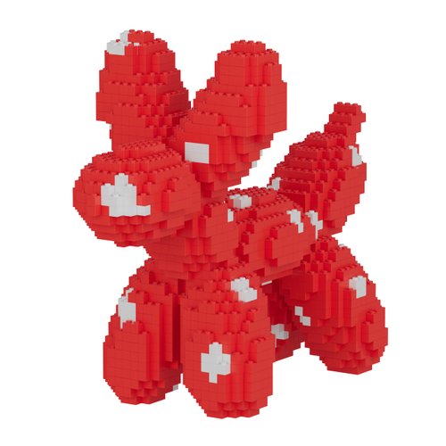 BDYDT Animal Red Balloon Dog Micro Building Blocks Set（2787PCS） Gift for Adults and Kids