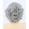 Topcosplay Old Lady Wig and Accessories 5pcs Set Granny Costume Wig Grandma wig Halloween Party Wigs
