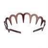 Suoirblss 3 Pcs Women and Men Fashion Zig Zag Shark Tooth Hair Comb Headwear Resin U-type Hard Headbands High-grade Hairband Hair Accessory