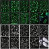 TailaiMei 15 Sheets Halloween Nail Stickers Glow in The Dark, Fluorescent Design Nail Decals, Self-Adhesive DIY Nail Art Tips for Women Manicure
