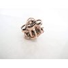Generic Small mini rose gold copper metal flower rose hair claw clip