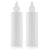 Applicator Bottle for Hair - 2-Pack, 8.5 Ounce, Translucent, Adjustable Nozzle, Open/Close Feature, Squeeze Design with Measuring Scale - Ideal for Scalp, Hair Color, Roots, Hair Oil Application