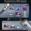 Warrky 4K Mini DisplayPort to HDMI Adapter, [UHD, Gold-Plated Plug, Aluminum Case] Thunderbolt to HDMI Converter Compatible for MacBook Air/Pro, Mac Mini, iMac, Surface Pro/Dock, Monitor/TV/Projector