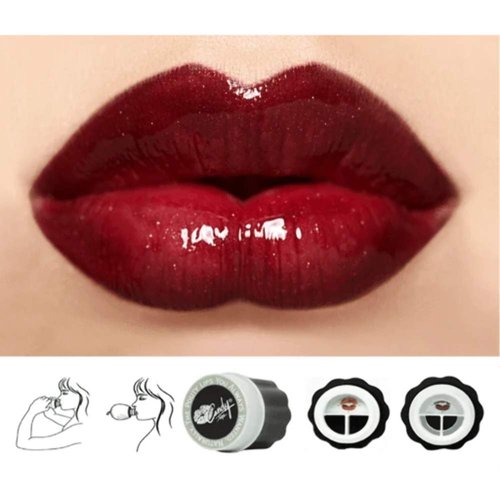 CANDYLIPZ Lip Plumping Device | 100,000 Orders Remarkable Milestone Reached | Lip Enhancer Tool| Double-Lobed Lip Plumper Set with Travel Size Lip Plumper For Users with Fulll Lips