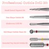 BQAN 6Pcs Nail Drill Bits for Cuticle Clean 3/32'', Safety Carbide Drill Bit for Remove Cuticle Dead Skin Cleaner Nail Prepare, Nail Supplies for Nail Techs