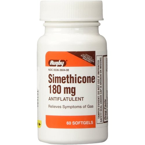 Simethicone 180mg Softgels Anti-Gas Generic for Phazyme Ultra Strength 60 Gelcaps per Bottle Pack of 12 Total 720 Gelcaps