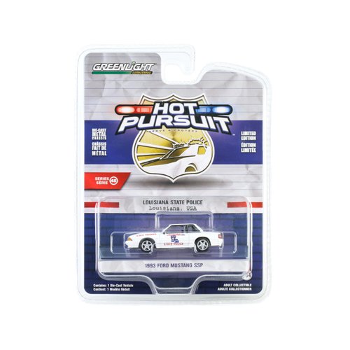 Collectibles 1993 SSP White Louisiana State Police State Trooper Hot Pursuit Series 45 1/64 Diecast Model Car by Greenlight 43030C