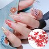 SILPECWEE 8 Boxes Dried Flowers for Nails Mini Real Nail Flowers 3D Dried Flowers Nail Stickers Nail Decor Manicure Design Nail Decorations for Makeup DIY Craft Accessories