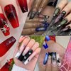 30Pcs Halloween Nail Charms 3D Spider Nail Charm Gold Silver Spider Nail Red Jewelry Gems Shiny Alloy Designs Goth Nail Charm Nail Set for Women Acrylic Nails Supplies DIY Horror Nail Art Decorations