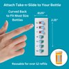 5 Pack Medication Tracker and Reminder, Take-n-Slide Reusable Pill Trackers, Attach to Your Bottle, 7 Day Tablet Reminder,Medicine,Vitamins, Adults, Pets, Pill Organizer Alternative, Multi Dose,Travel