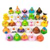 WQTHE 30 Pack Rubber Duck for Jeeps Ducking - 2.3 Inch Bulk Floater Duck for Kids - Baby Bath Toy Assortment - Party Favors, Birthdays, Bath Time, and More (30 Varieties)