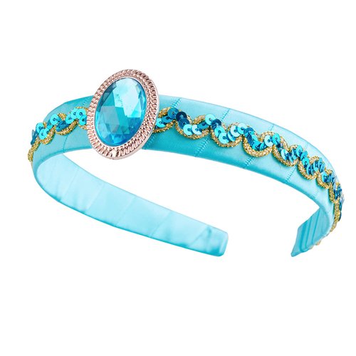 Furutonhe Princess Costume Headband Halloween Party Dress Up Accessories for Jasmine