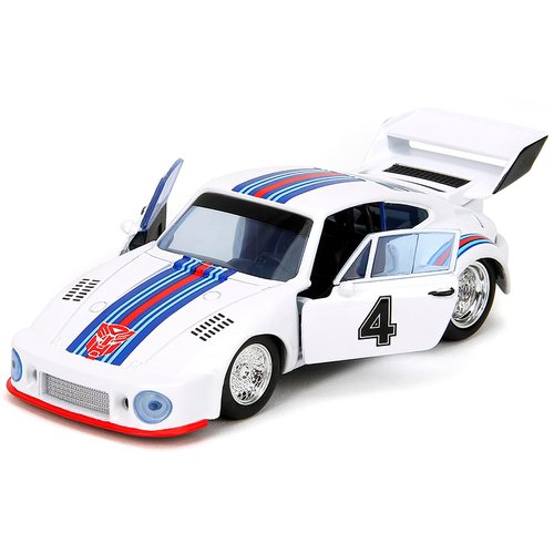 935 Turbo #4 "Jazz White with Blue and Red Stripes Hollywood Rides Series 1/32 Diecast Model Car by Jada 34793