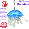 Bonka Bird Toys 0042 Small Jellyfish, Bulletproof Pull Tug Cage Toy, (10" x4") Conure, Pionus, Quaker, and Similar Sized Birds