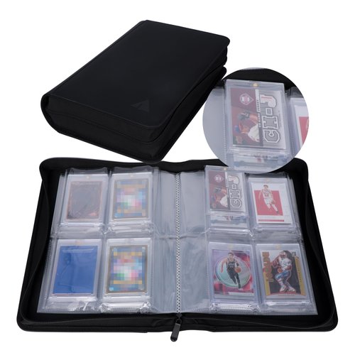 Rayvol 4-Pocket Binder for Magnetic Card Holder, Holds 40 35pt Magnetic Card Holder, Magnetic Card Holder Storage Binder
