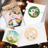 500pcs 1 Inch Easter Stickers Happy Easter Bunny Rabbit Eggs Stickers 8 Patterns Easter Theme Roll Stickers for Kids Easter Art Craft Gift Box Card Party Supplies