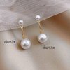TseanYi Pearl Dangle Stud Earrings Gold Pearl Drop Earrings Vintage Pearl Ear Stud Earrings Bridal Wedding Pearl Earrings