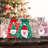 TheDisplayGuys - 6 Pack - 6x9 Gift Bags with Drawstring - Muslin Cotton Canvas (Santa Claus, Medium) for Christmas Presents, Party Favors
