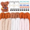 UzecPk 48 Pcs Pipe Cleaners Extra Thick Jumbo Chenille Stems Fur 12Ps 39Inch Pipe Cleaners Craft Kit Chunky Pipe Cleaners for Beginners DIY Craft Supplies Decorations