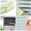 AISIBO Mini Duster for Car Air Vent, Automotive Air Conditioner Cleaner and Brush, Dust Collector Cleaning Cloth Tool for Keyboard Window Leaves Blinds Shutter（Set of 2）