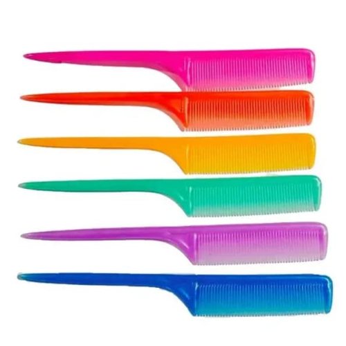 SBWC Tail Comb Barber Comb Traders Tail Comb with Medium Fine Teeth Multicolor For Men Women Children Pack of 3