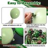 Camouflage Balloon Arch Kit,Camo Drak Green Avocado Green Black Balloons for Boys Kids Soldier Birthday Hunting Party Camping Jungle Safari Theme Baby Shower Party Decorations