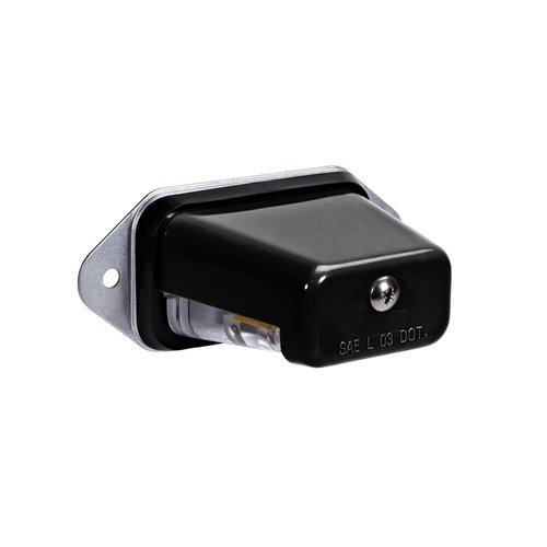 TRUE MODS LED License Plate Light for Trailer [Surface Mount] [DOT FMVSS 108] [SAE L] [Black-Finish] [Waterproof] [12V DC] License Tag Lights for UTV ATV Trailer Truck RV Boat