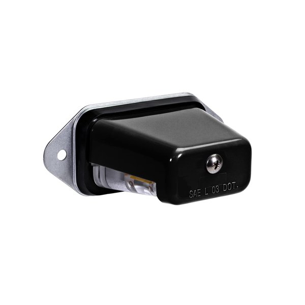 TRUE MODS LED License Plate Light for Trailer [Surface Mount] [DOT FMVSS 108] [SAE L] [Black-Finish] [Waterproof] [12V DC] License Tag Lights for UTV ATV Trailer Truck RV Boat