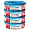 BabyBreeze Diaper Pail Refill Bags Compatible with Playtex Diaper Genie Pails Odor Absorbing Diaper Disposal Trash Bags - 1120 Count (4-Pack)
