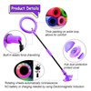 SIERLIKY Skip Ball for Kids, Foldable Ankle Skip Ball Colorful Light Flashing Jumping Ring, Fitness Jump Rope Sports Swing Ball, for Children Adults Boys Girls Toy (Purple)