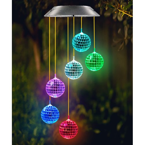 Kwaiffeo Gifts for Women, Solar Disco Ball for Garden Patio Outdoor Decor, Lovely Color Changing Solar Garden Lights, Birthday Gifts for Women, Gifts for Mom Grandma Teacher, Mothers Day Gifts