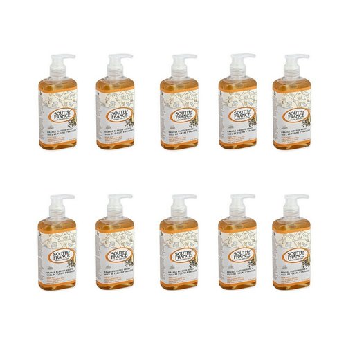 South Of France Liquid Soap, Orange Blossom Honey, 8 Fluid Ounce (10 pack)