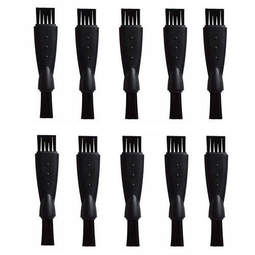 BlingKingdom 10pcs Mens Electric Shaver Cleaning Brush Hair Remover Shaving Razor Brush Replacement Brushes - Black