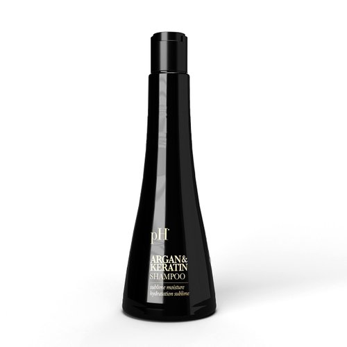 pH Labs Argan & Keratin Shampoo - Deeply Hydrating, Moisturizing Shampoo for Damaged, Color-Treated Hair, Adds Shine, Strength & Softness - 8.45 oz
