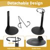 10 Pcs Doll Stand Action Figure Stands Doll Display with Expandable Waist Wire for 8" to 12" Dolls and Action Figure Dolls Accessories 2 Styles (black)