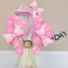 Pink Birthday Balloons Pink Bow Balloons 40 Inch Number Balloons Set for Pink Birthday Decorations 7 Year Old Girl Birthday Party Decoration Balloon Aluminum Film Balloon