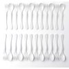 Knork Eco Plant Based 24 Pack Reusable Bamboo Flatware Set (White)…